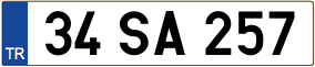 Trailer License Plate
